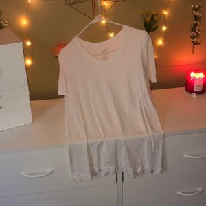 white, champion athletic t-shirt